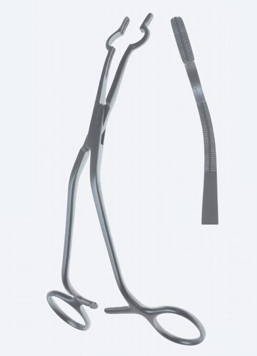 Зажими Cooley, для вена кава, для дорослих, зубці Cooley, для катетора розміром 40 Шар'єр, вигнуті, довжина 200 мм. Бренд - Asanus Medizintechnik Gmb, Німеччина